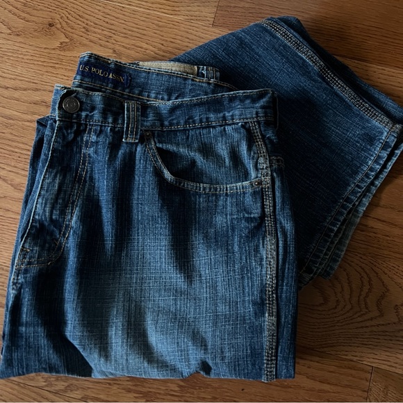 Mens 7 pant bundle Timberland Calvin Klein Gap US Polo Assn size 38 x 32 - Picture 3 of 15